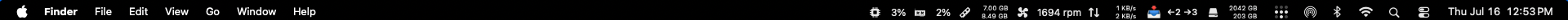 Menu bar status items